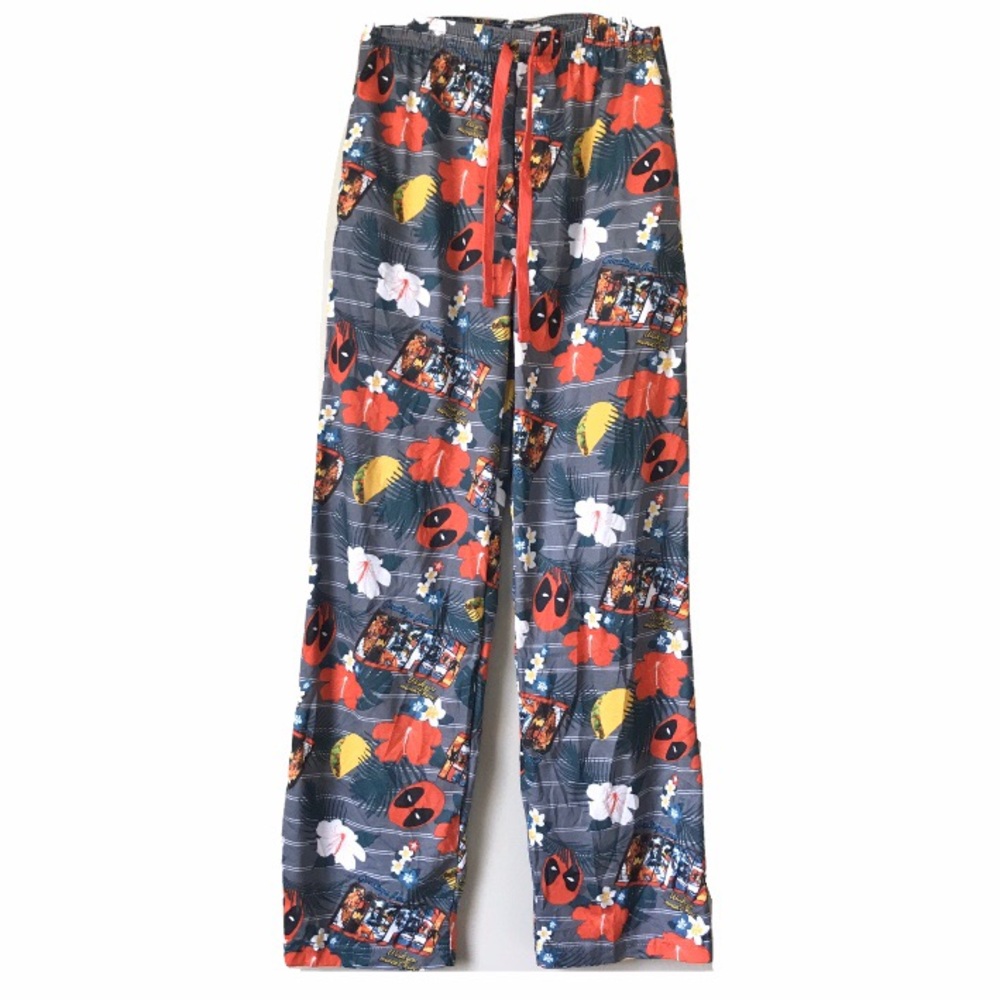 Marvel Deadpool lounge pj pants wish you were here